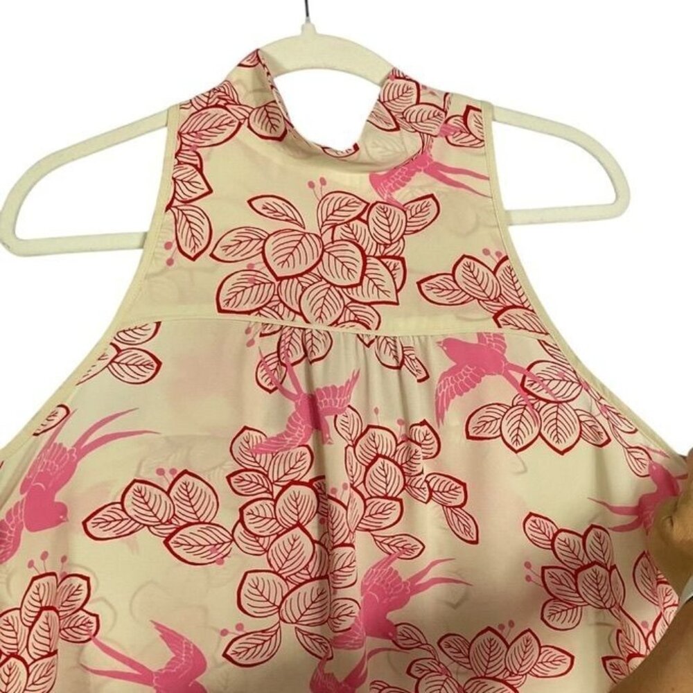 Anthropologie | Maeve Elata Bird Leaf Print Sleeveless Top, Size 14 - Picture 6 of 15